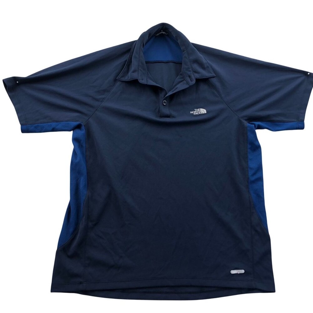 The North Face Mens Polo Shirt Navy Blue Short Sleeve Casual Top Performance